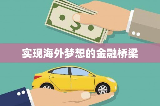 武江实现海外梦想的金融桥梁