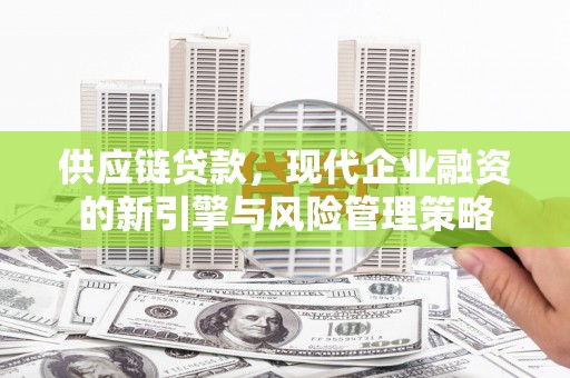 武江供应链贷款，现代企业融资的新引擎与风险管理策略