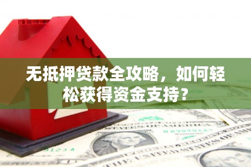 武江无抵押贷款全攻略，如何轻松获得资金支持？