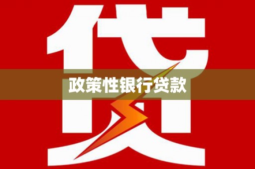 武江政策性银行贷款