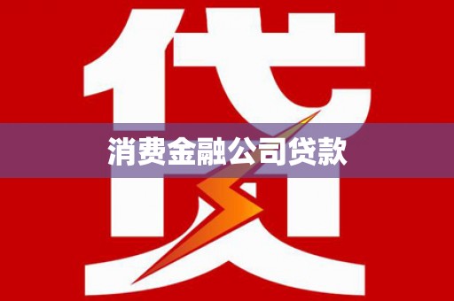 武江消费金融公司贷款