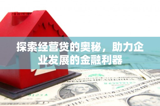 武江探索经营贷的奥秘，助力企业发展的金融利器