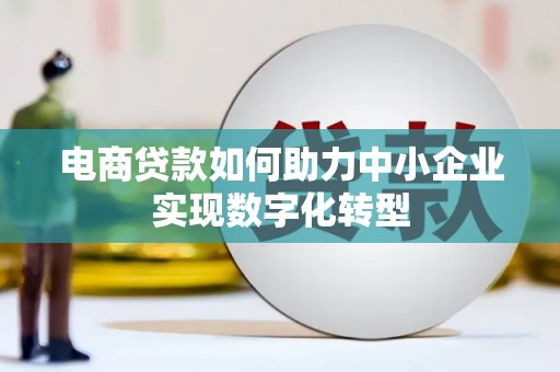 武江电商贷款如何助力中小企业实现数字化转型
