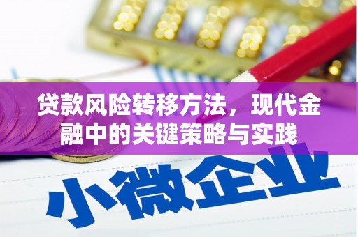 武江贷款风险转移方法，现代金融中的关键策略与实践