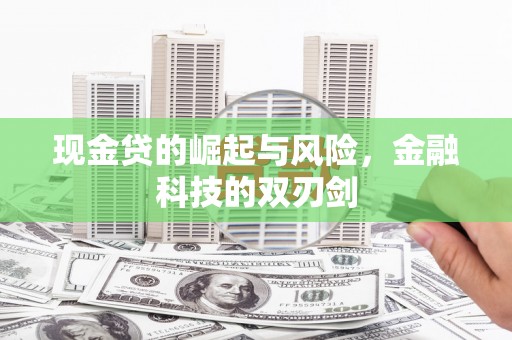 武江现金贷的崛起与风险，金融科技的双刃剑