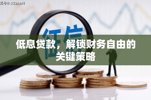 武江低息贷款，解锁财务自由的关键策略