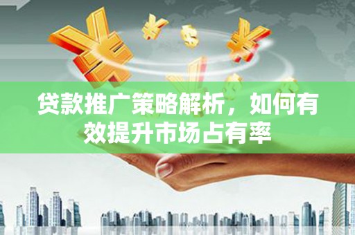 武江贷款推广策略解析，如何有效提升市场占有率