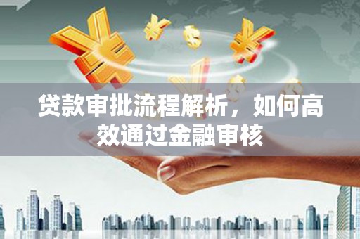 武江贷款审批流程解析，如何高效通过金融审核