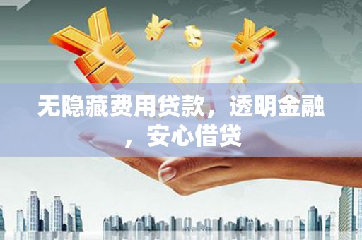 武江无隐藏费用贷款，透明金融，安心借贷