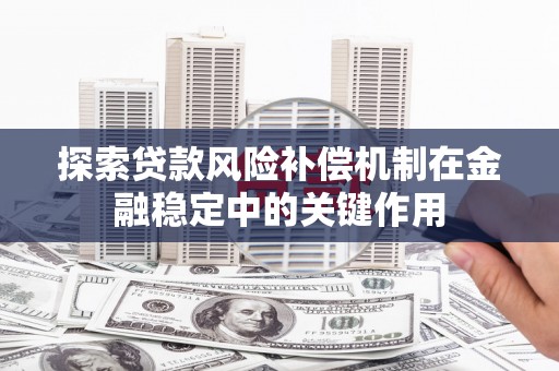 武江探索贷款风险补偿机制在金融稳定中的关键作用