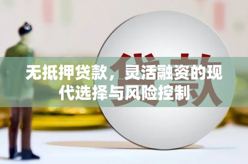 武江无抵押贷款，灵活融资的现代选择与风险控制