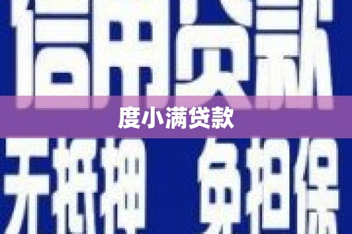 武江度小满贷款