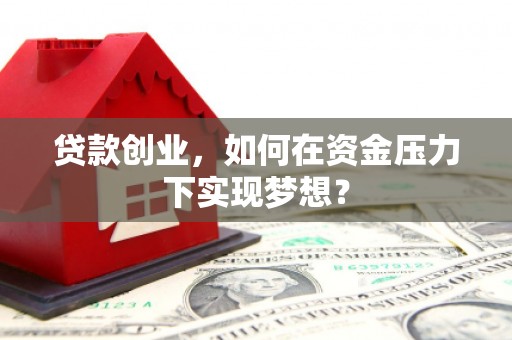 武江贷款创业，如何在资金压力下实现梦想？