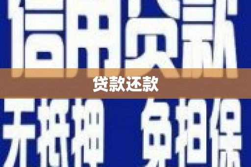 武江贷款还款