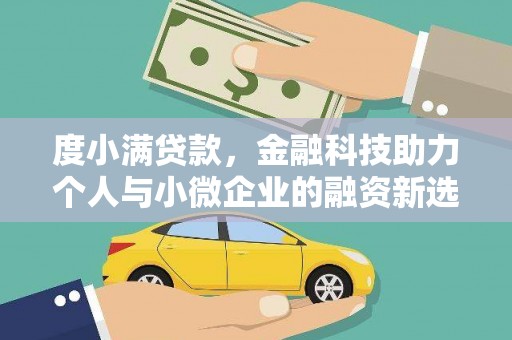 武江度小满贷款，金融科技助力个人与小微企业的融资新选择