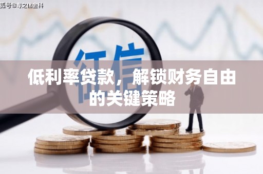 武江低利率贷款，解锁财务自由的关键策略