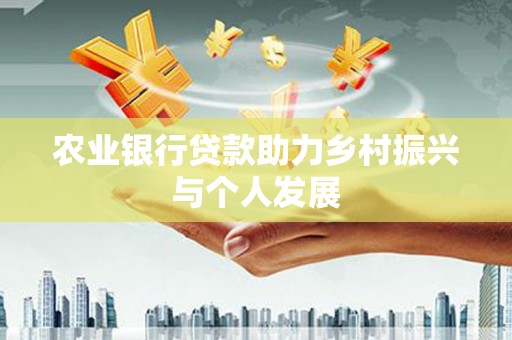 武江农业银行贷款助力乡村振兴与个人发展