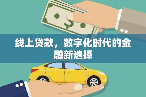 武江线上贷款，数字化时代的金融新选择