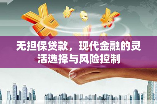 武江无担保贷款，现代金融的灵活选择与风险控制