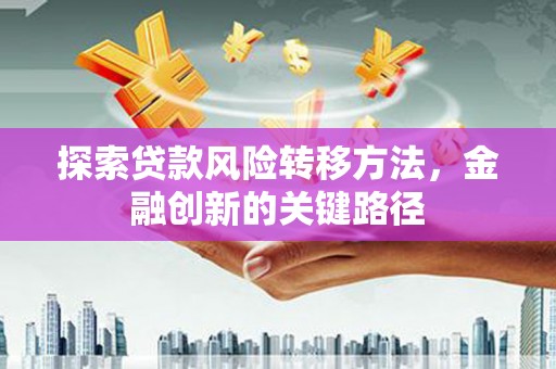 武江探索贷款风险转移方法，金融创新的关键路径