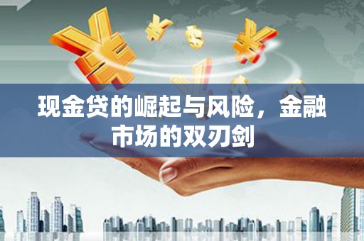武江现金贷的崛起与风险，金融市场的双刃剑