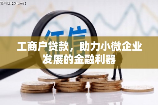 武江工商户贷款，助力小微企业发展的金融利器