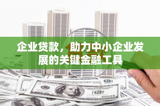 武江企业贷款，助力中小企业发展的关键金融工具