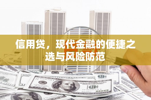 武江信用贷，现代金融的便捷之选与风险防范
