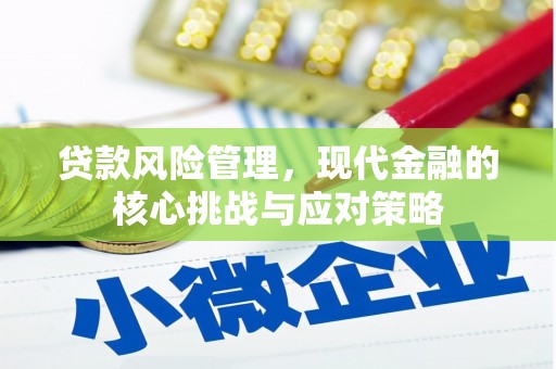武江贷款风险管理，现代金融的核心挑战与应对策略