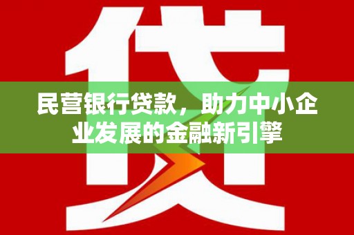 武江民营银行贷款，助力中小企业发展的金融新引擎