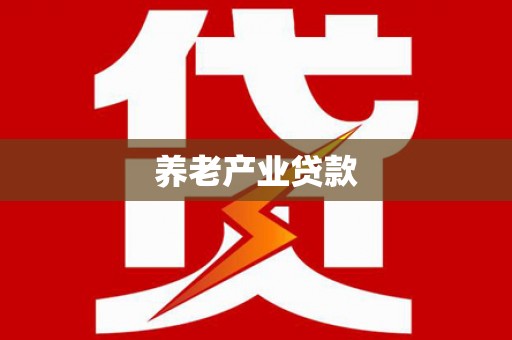 武江养老产业贷款