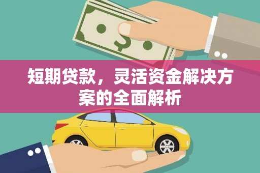 武江短期贷款，灵活资金解决方案的全面解析