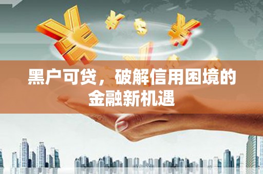 武江黑户可贷，破解信用困境的金融新机遇