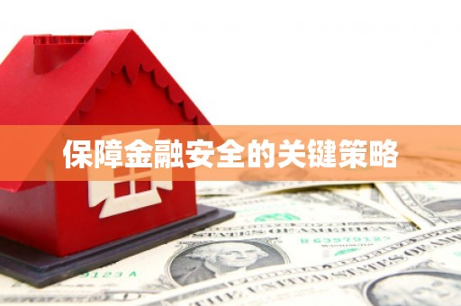 武江保障金融安全的关键策略