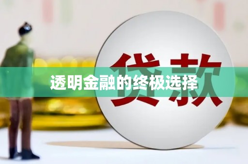 武江透明金融的终极选择