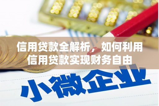 武江信用贷款全解析，如何利用信用贷款实现财务自由