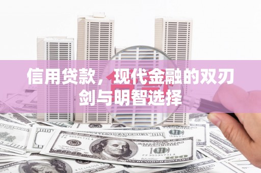 武江信用贷款，现代金融的双刃剑与明智选择